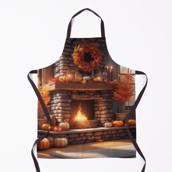 Item preview, Cozy Autumn Fireplace Ambience designed and sold by HOMEDESIGNPRINT.