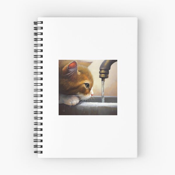 Item preview, Gato sediento designed and sold by AddictiveAI.