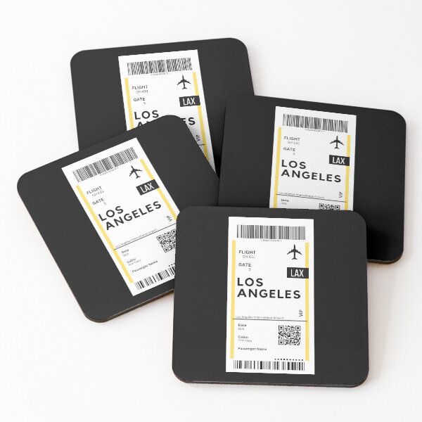 Item preview, Los Angeles, USA Airplane Boarding Pass designed and sold by RoamInk.