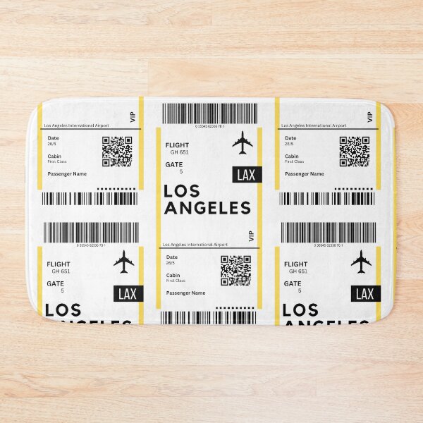 Item preview, Los Angeles, USA Airplane Boarding Pass designed and sold by RoamInk.