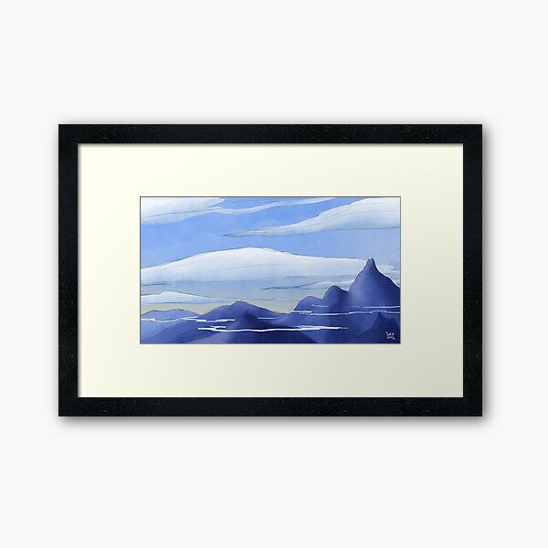 Blue Mountains Framed Art Print