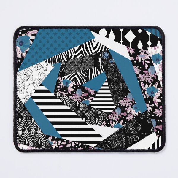 Item preview, Black, Blue and Black, Blue, Patchwork designed and sold by fuzzyfox.