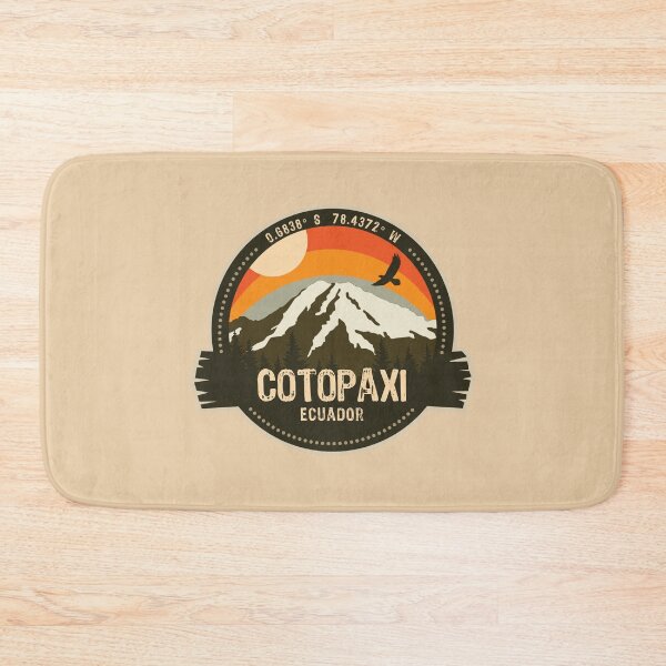 Item preview, Cotopaxi Volcano Ecuador Volcanic Eruption Retro Vintage Badge designed and sold by mountainfad.