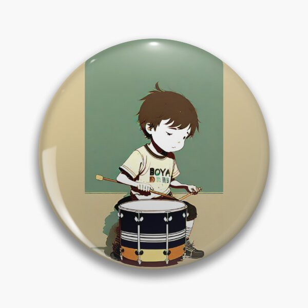 Item preview, Young musician plays drums designed and sold by JustStraight.