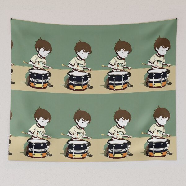 Item preview, Young musician plays drums designed and sold by JustStraight.