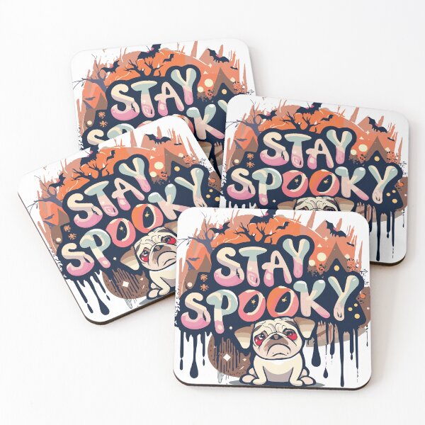 Item preview, Stay Spooky Halloween Pug designed and sold by Ketique.