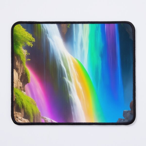 Item preview, Rainbow Waterfall Realistic Painting designed and sold by raviolli000.