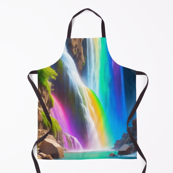 Item preview, Rainbow Waterfall Realistic Painting designed and sold by raviolli000.