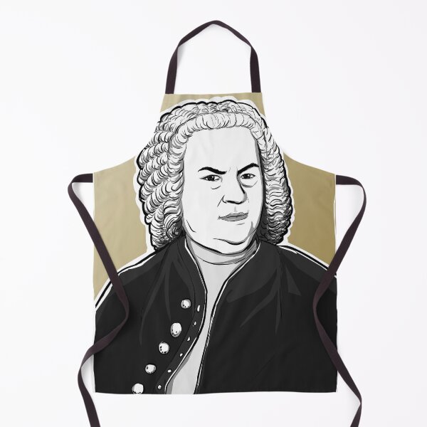 Item preview, Johann Sebastian Bach in black, white and gold designed and sold by Bach4you.