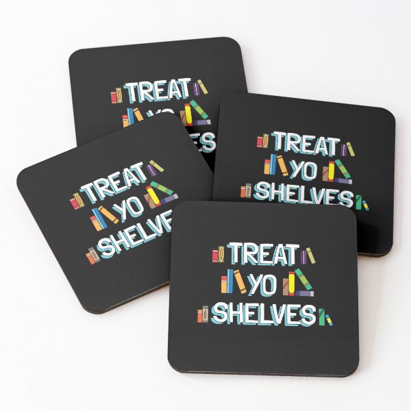 Item preview, Treat Yo Shelves Gift for Bibliophile Bookworm Librarian  designed and sold by The Junto Shop.