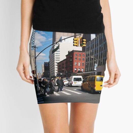 New York, Manhattan, Brooklyn, New York City, architecture, street, building, tree, car, pedestrians, day, night, nightlight, house, condominium,  Mini Skirt