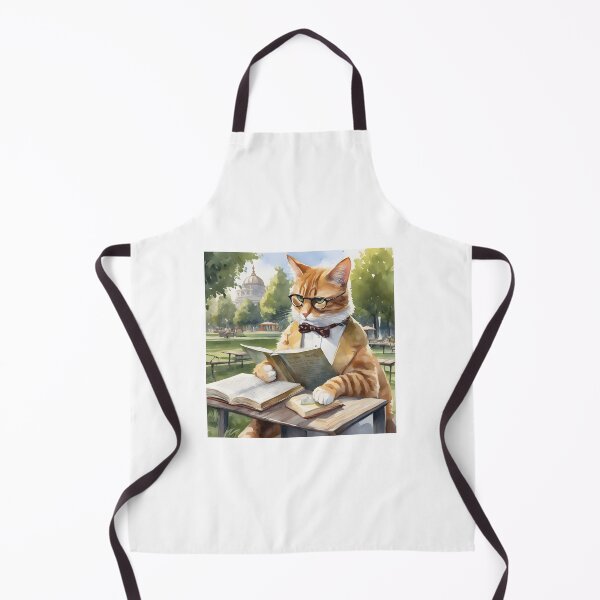 Item preview, The cat is reading a book designed and sold by Vanicaa.