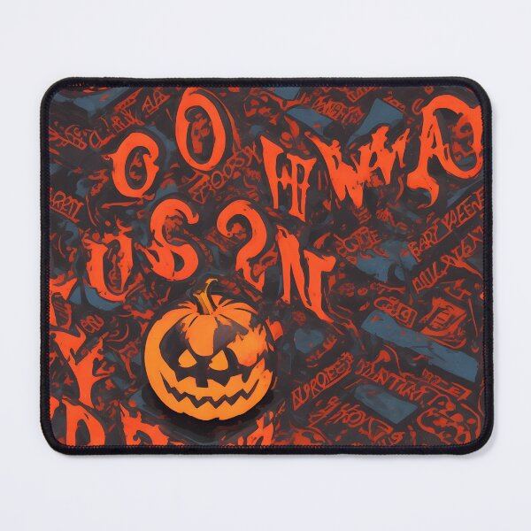 Item preview, Spooky halloween pumpkin and unruly letters designed and sold by DamDesign-Art87.