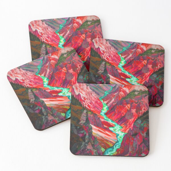 Item preview, Yellowstone National Park Waterstream, Wyoming, U.S.A, Red, AI Generated Art - A Breathtaking, Rugged Am designed and sold by studioSharonKay.