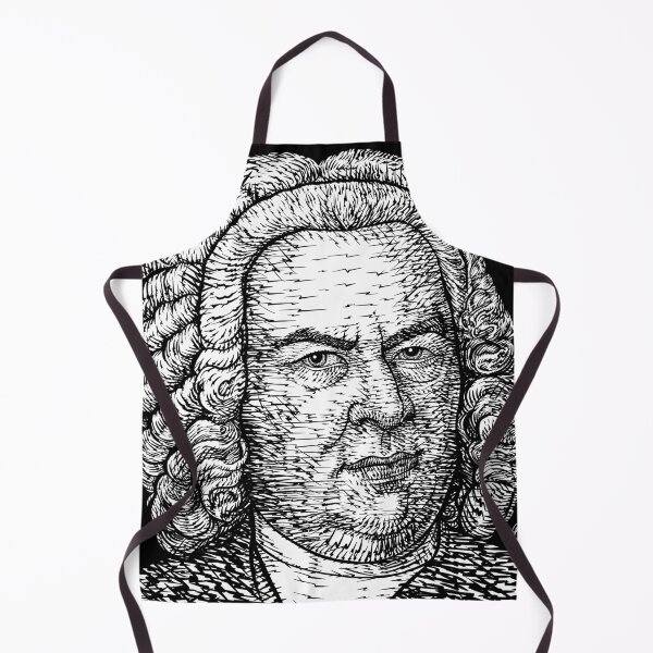 Item preview, JOHANN SEBASTIAN BACH ink portrait designed and sold by lautir.