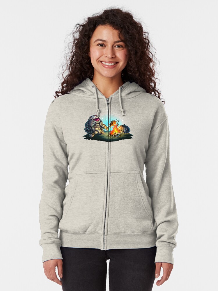 Alternate view of GoEaSyTwitch Fight By Your Side Zipped Hoodie