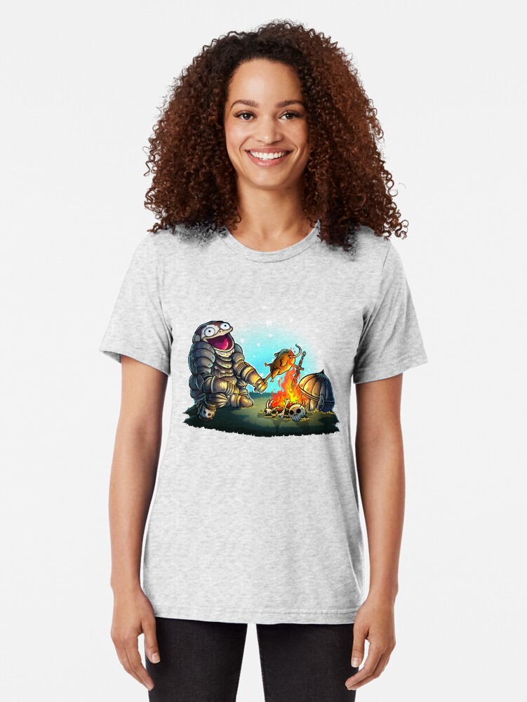 Alternate view of GoEaSyTwitch Fight By Your Side Tri-blend T-Shirt