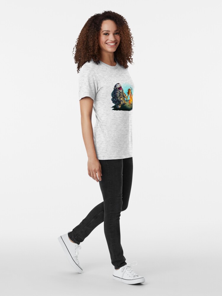 Alternate view of GoEaSyTwitch Fight By Your Side Tri-blend T-Shirt