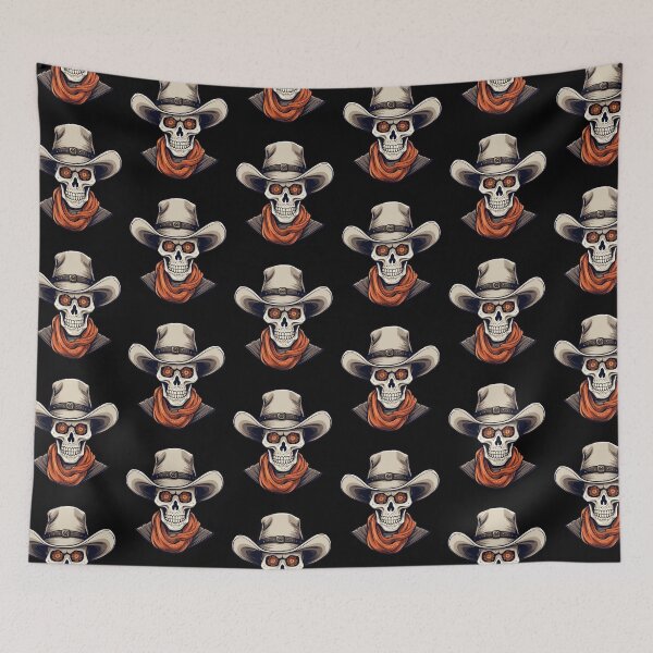 Item preview, Halloween Cowboy Skeleton With Western Hat Wild West designed and sold by PiggyBoxer.