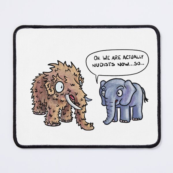 Item preview, Nudist mammoth designed and sold by Kendra Malcolm.