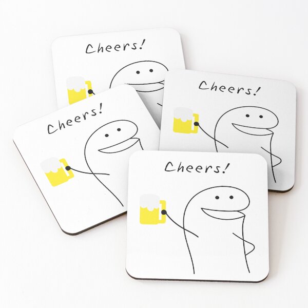 Item preview, Cheers! Flork Meme Reaction  designed and sold by ShopKate.