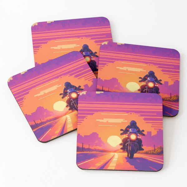Item preview, Frontal Motorcycle Pose in Sun Set designed and sold by raviolli000.
