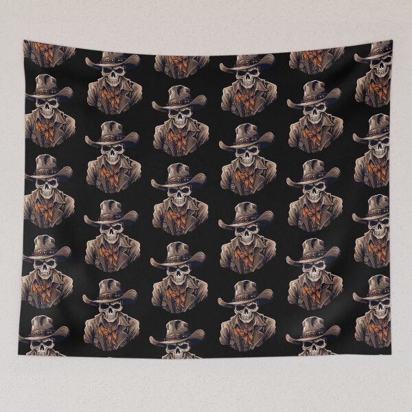 Item preview, Halloween Cowboy Skeleton With Western Hat Wild West designed and sold by PiggyBoxer.