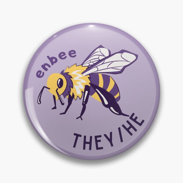 Item preview, I Go By They/He Pronouns | Non-binary Enbee | They He Pronoun designed and sold by Furia LGBTQ+ Accessories.