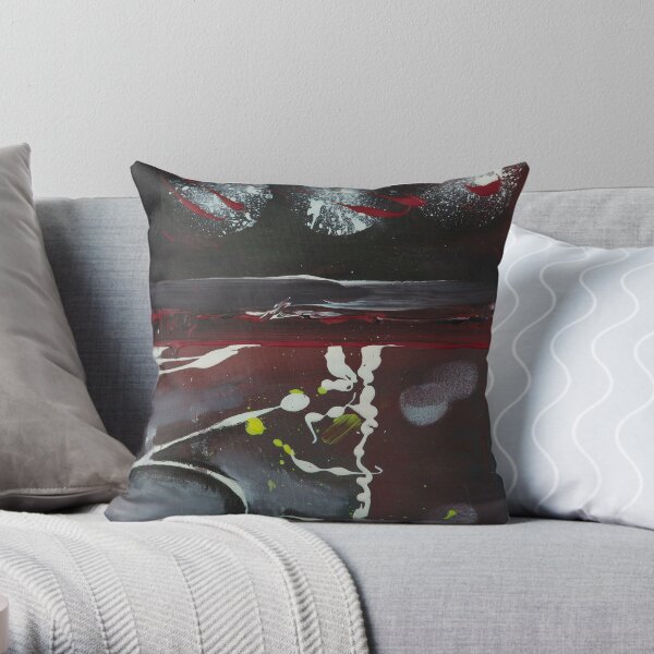 Ocean Tryptich C Throw Pillow