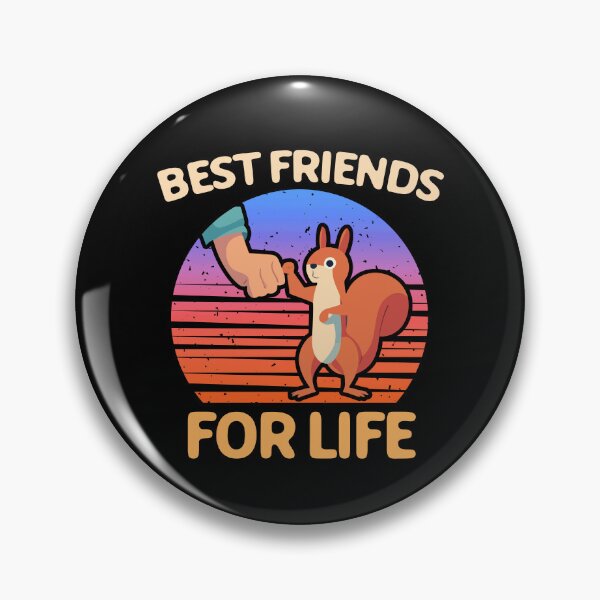 Item preview, Squirrel Best Friends For Life Animal Companion Bump Fist Gift designed and sold by TMelonShop.