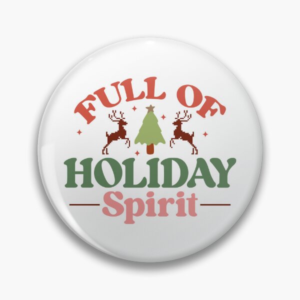Item preview, Retro Groovy Full Of Holiday Spirit Christmas Typography designed and sold by MGdezigns.