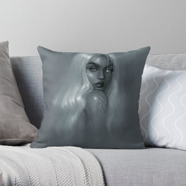 Siren Babe Throw Pillow