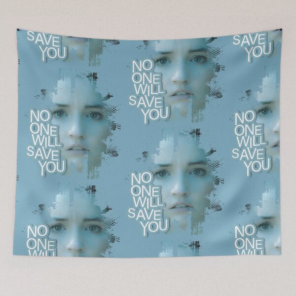 Item preview, No One Will Save You horror sci-fi movie 2023 graphic design designed and sold by ironpalette.
