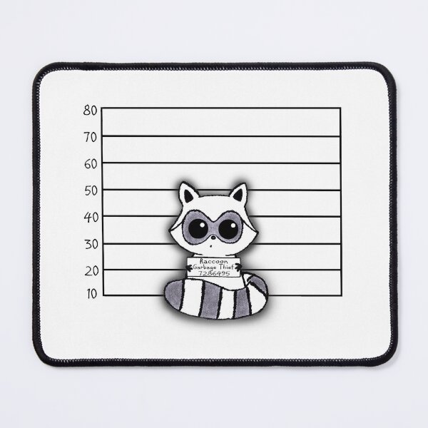 Item preview, Raccoon Mug Shot designed and sold by The Lonely Creator.