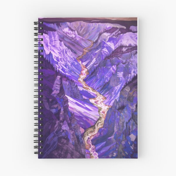 Item preview, Yellowstone National Park Waterstream, Wyoming, U.S.A, Purple, AI Generated Art - A Breathtaking, Rugged American Wilderness designed and sold by studioSharonKay.