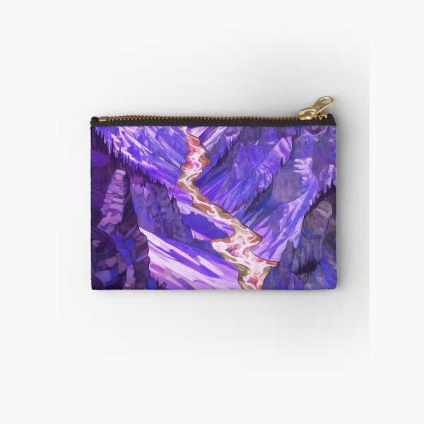 Item preview, Yellowstone National Park Waterstream, Wyoming, U.S.A, Purple, AI Generated Art - A Breathtaking, Rugged American Wilderness designed and sold by studioSharonKay.