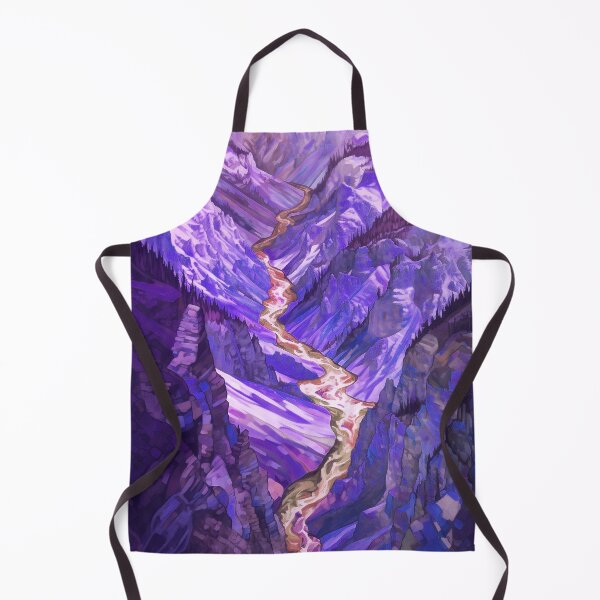 Item preview, Yellowstone National Park Waterstream, Wyoming, U.S.A, Purple, AI Generated Art - A Breathtaking, Rugged American Wilderness designed and sold by studioSharonKay.