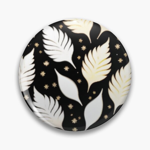 Item preview, Metallic leaf pattern  designed and sold by Roxburylane.