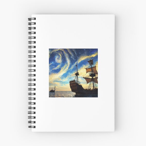 Item preview, The Starry Night at Sea designed and sold by AddictiveAI.
