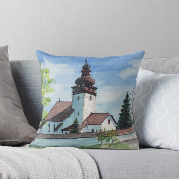 Church - Poruba Throw Pillow