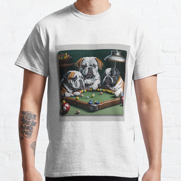 Billiard Dogs Playing Pool - Baseball Jersey in 2023