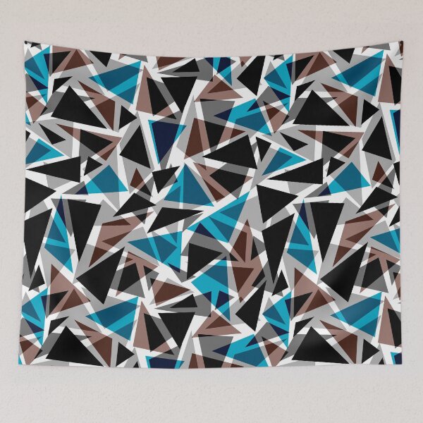 Item preview, Abstract, geometric, minimalism, black and blue, designed and sold by fuzzyfox.