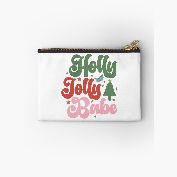 Item preview, Retro Groovy Holly Jolly Babe Christmas Typography designed and sold by MGdezigns.
