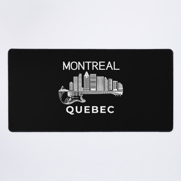 Aperçu de l'œuvre Montréal Souvenir Guitare Musique Québec Canada Montréal créée et vendue par DSWShirts.