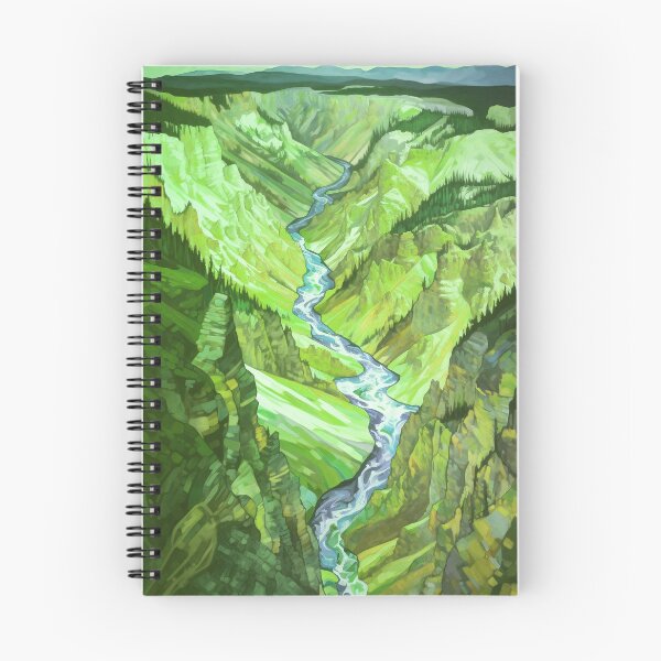 Item preview, Yellowstone National Park Waterstream, Wyoming, U.S.A, Green, AI Generated Art - A Breathtaking, Rugged American Wilderness designed and sold by studioSharonKay.