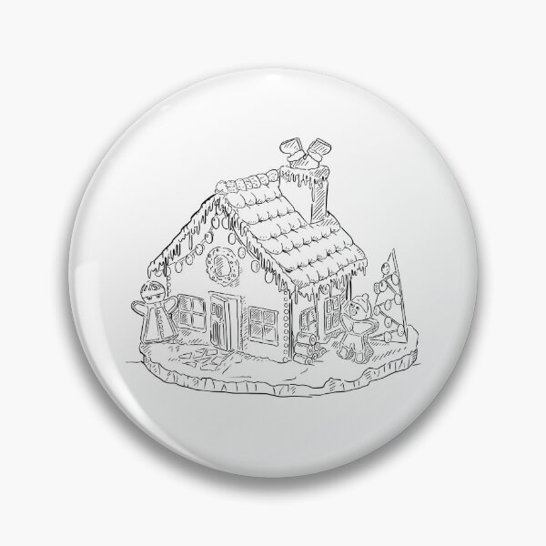 Item preview, Gingerbread House Illustration designed and sold by OdinIllustrator.