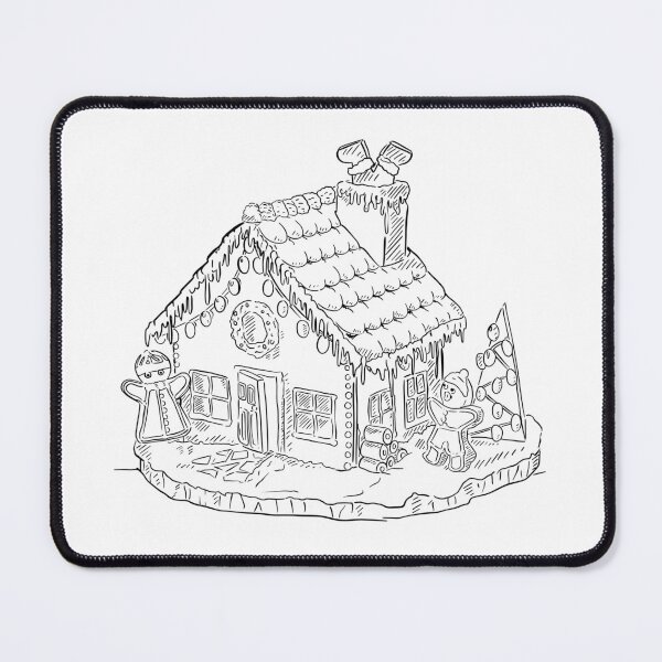 Item preview, Gingerbread House Illustration designed and sold by OdinIllustrator.