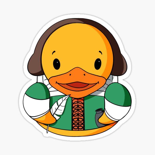Item preview, Shakespeare Rubber Duck designed and sold by Alisha Ober Designs.