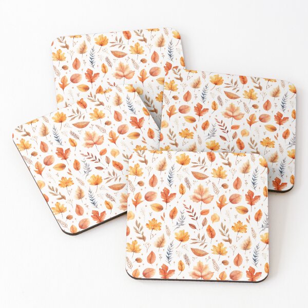 Item preview, Autumnal leaves watercolor pattern #1 designed and sold by NatureSight.