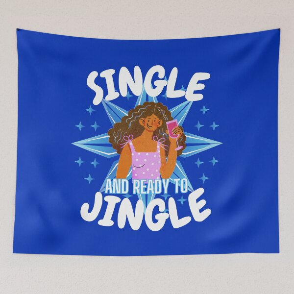Item preview, Single And Ready To Jingle Black Woman This Christmas! Team  designed and sold by My-Queens-Store.